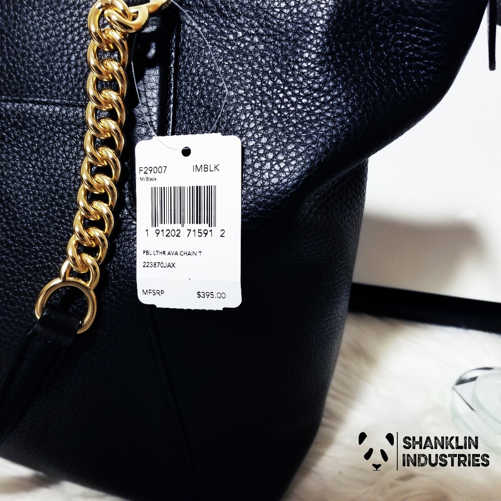 NWT Coach Leather Zip Tote Beautiful! Msrp $395 - Picture 3 of 8